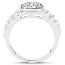 0.25 Carat Genuine White Diamond .925 Sterling Silver Ring-5