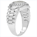 0.20 Carat Genuine White Diamond .925 Sterling Silver Ring-6