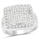 0.61 Carat Genuine White Diamond .925 Sterling Silver Ring-1