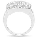 0.61 Carat Genuine White Diamond .925 Sterling Silver Ring-2