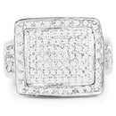 0.61 Carat Genuine White Diamond .925 Sterling Silver Ring-3
