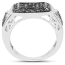 0.52 Carat Genuine Champagne Diamond .925 Sterling Silver Ring-5