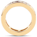 14K Yellow Gold Plated 4.32 Carat Genuine Multi Sapphire .925 Sterling Silver Ring-5