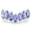1.68 Carat Genuine Tanzanite .925 Sterling Silver Ring-7