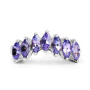 1.68 Carat Genuine Tanzanite .925 Sterling Silver Ring-8