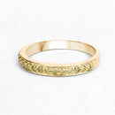 0.32 Carat Genuine Yellow Diamond 14K Yellow Gold Ring (I1-I2)-8