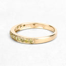 0.32 Carat Genuine Yellow Diamond 14K Yellow Gold Ring (I1-I2)-10