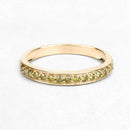 0.32 Carat Genuine Yellow Diamond 14K Yellow Gold Ring (I1-I2)-12