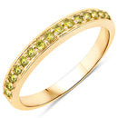 0.32 Carat Genuine Yellow Diamond 14K Yellow Gold Ring (I1-I2)-5