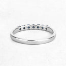 0.22 Carat Genuine Blue Diamond 14K White Gold Ring (I1-I2)-11