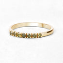 0.22 Carat Genuine Dark Yellow Diamond 14K Yellow Gold Ring (I1-I2)-8