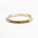 0.22 Carat Genuine Dark Yellow Diamond 14K Yellow Gold Ring (I1-I2)-12