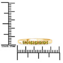 0.22 Carat Genuine Dark Yellow Diamond 14K Yellow Gold Ring (I1-I2)-7