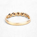0.19 Carat Genuine Champagne Diamond 14K Yellow Gold Ring (I1-I2)-11