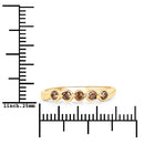 0.19 Carat Genuine Champagne Diamond 14K Yellow Gold Ring (I1-I2)-7