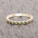 0.16 Carat Genuine Green Diamond 14K Yellow Gold Ring (I1-I2)-13