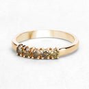 0.46 Carat Genuine Yellow Diamond 14K Yellow Gold Ring (I1-I2)-8