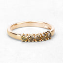 0.46 Carat Genuine Yellow Diamond 14K Yellow Gold Ring (I1-I2)-9