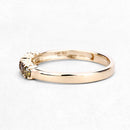 0.46 Carat Genuine Yellow Diamond 14K Yellow Gold Ring (I1-I2)-10