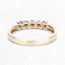 0.46 Carat Genuine Yellow Diamond 14K Yellow Gold Ring (I1-I2)-11