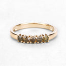 0.46 Carat Genuine Yellow Diamond 14K Yellow Gold Ring (I1-I2)-12