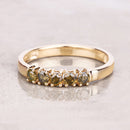 0.46 Carat Genuine Yellow Diamond 14K Yellow Gold Ring (I1-I2)-13