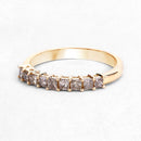 0.50 Carat Genuine Champagne Diamond 14K Yellow Gold Ring (I1-I2)-8