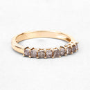 0.50 Carat Genuine Champagne Diamond 14K Yellow Gold Ring (I1-I2)-9