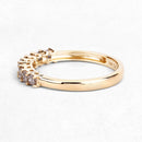 0.50 Carat Genuine Champagne Diamond 14K Yellow Gold Ring (I1-I2)-10