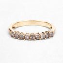 0.50 Carat Genuine Champagne Diamond 14K Yellow Gold Ring (I1-I2)-12