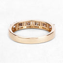 0.49 Carat Genuine Champagne Diamond 14K Yellow Gold Ring (I1-I2)-11