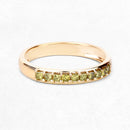 0.27 Carat Genuine Yellow Diamond 14K Yellow Gold Ring (SI1-SI2)-9