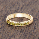 0.27 Carat Genuine Yellow Diamond 14K Yellow Gold Ring (SI1-SI2)-13