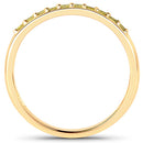 0.27 Carat Genuine Yellow Diamond 14K Yellow Gold Ring (SI1-SI2)-6