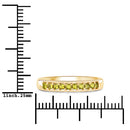 0.27 Carat Genuine Yellow Diamond 14K Yellow Gold Ring (SI1-SI2)-7