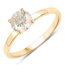 0.90 Carat Genuine TLC Diamond 14K Yellow Gold Ring-2