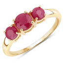 1.15 Carat Genuine Ruby 14K Yellow Gold Ring-5