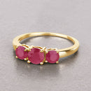 1.15 Carat Genuine Ruby 14K Yellow Gold Ring-8