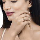 0.46 Carat Genuine Morganite and White Diamond 14K Rose Gold Ring-11