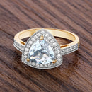 1.58 Carat Genuine Aquamarine and White Diamond 14K Yellow Gold Ring-8