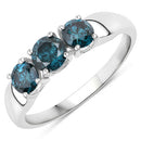 1.03 Carat Genuine Blue Diamond 14K White Gold Ring-5