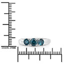 1.03 Carat Genuine Blue Diamond 14K White Gold Ring-7