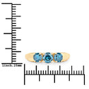 1.03 Carat Genuine Blue Diamond 14K Yellow Gold Ring-7