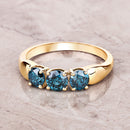 1.03 Carat Genuine Blue Diamond 14K Yellow Gold Ring-8