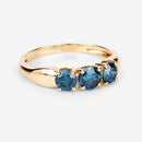 1.03 Carat Genuine Blue Diamond 14K Yellow Gold Ring-11