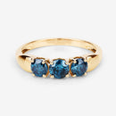1.03 Carat Genuine Blue Diamond 14K Yellow Gold Ring-14