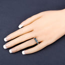 1.03 Carat Genuine Blue Diamond 14K White Gold Ring-9