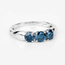 1.03 Carat Genuine Blue Diamond 14K White Gold Ring-11