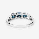 1.03 Carat Genuine Blue Diamond 14K White Gold Ring-14