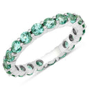 2.00 Carat Genuine Zambian Emerald 14K White Gold Ring-3